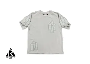Leather Window Jersey Tee "Vintage Grey"