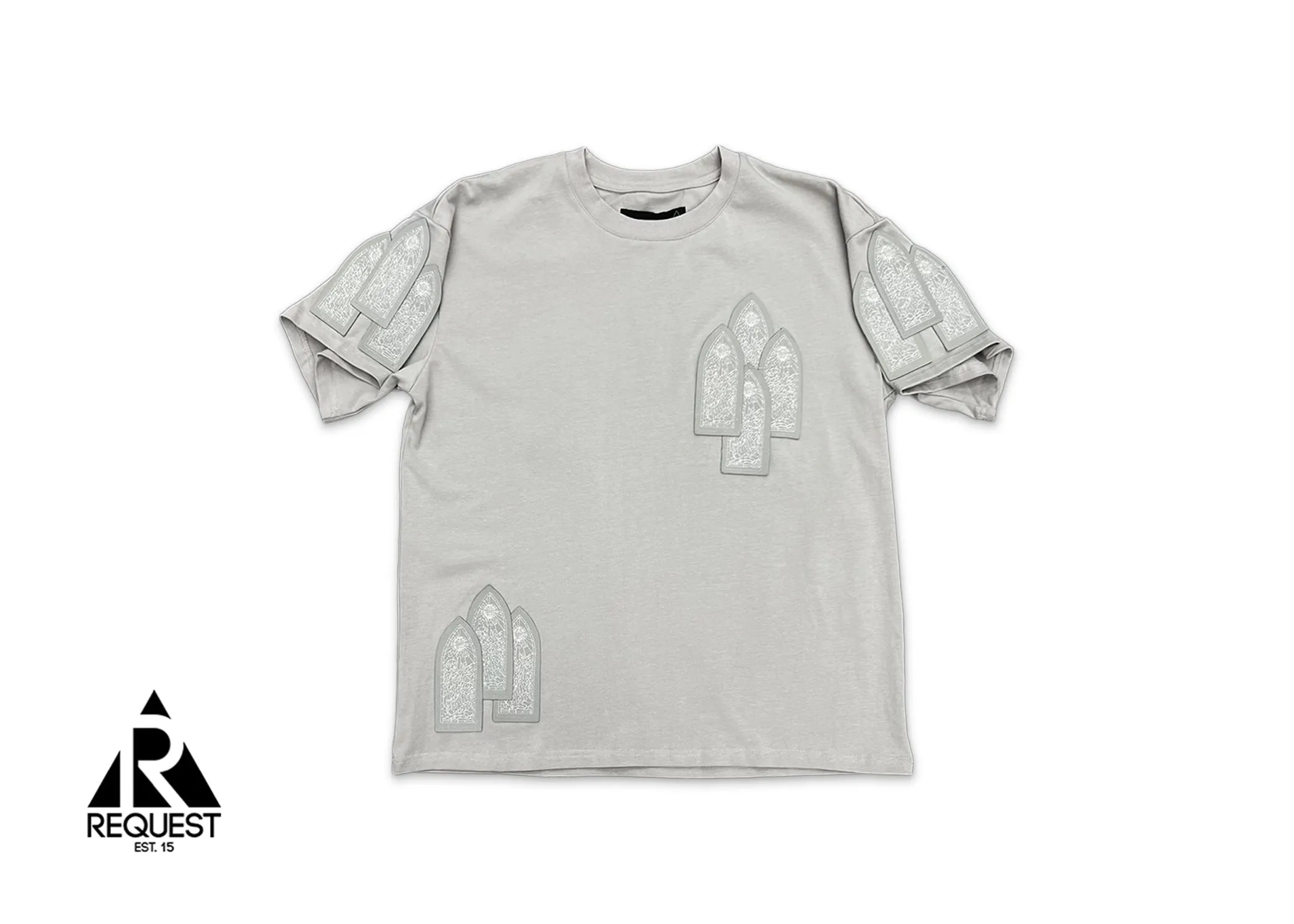 Leather Window Jersey Tee "Vintage Grey"