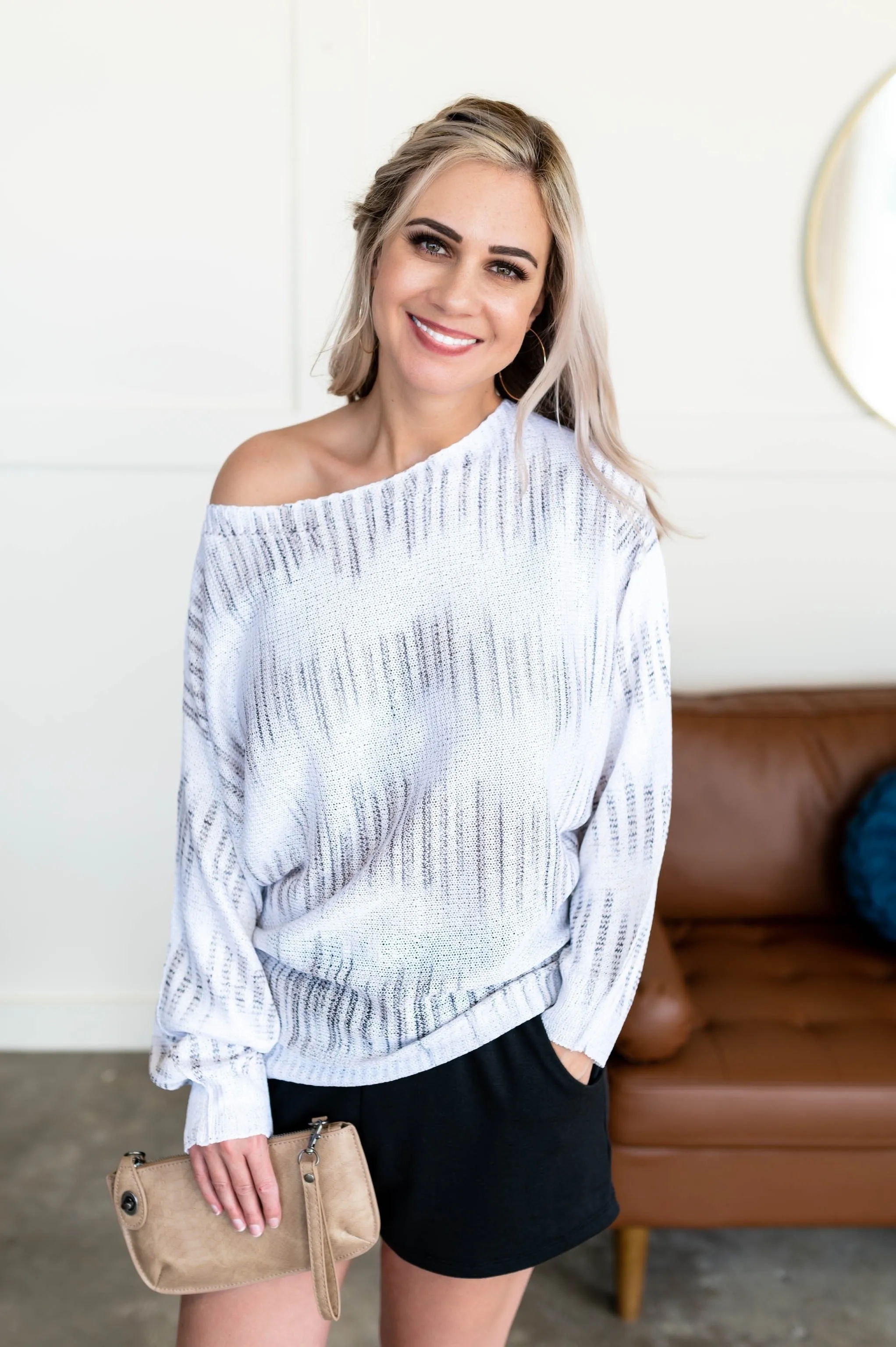 Lessons Learned Tie Dye Knit Top In Neutrals