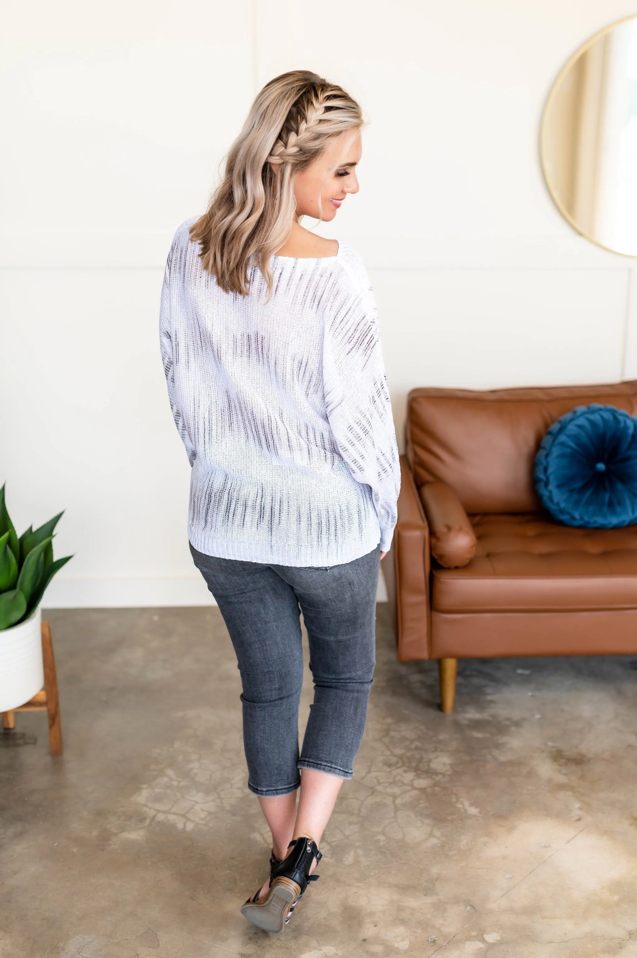 Lessons Learned Tie Dye Knit Top In Neutrals