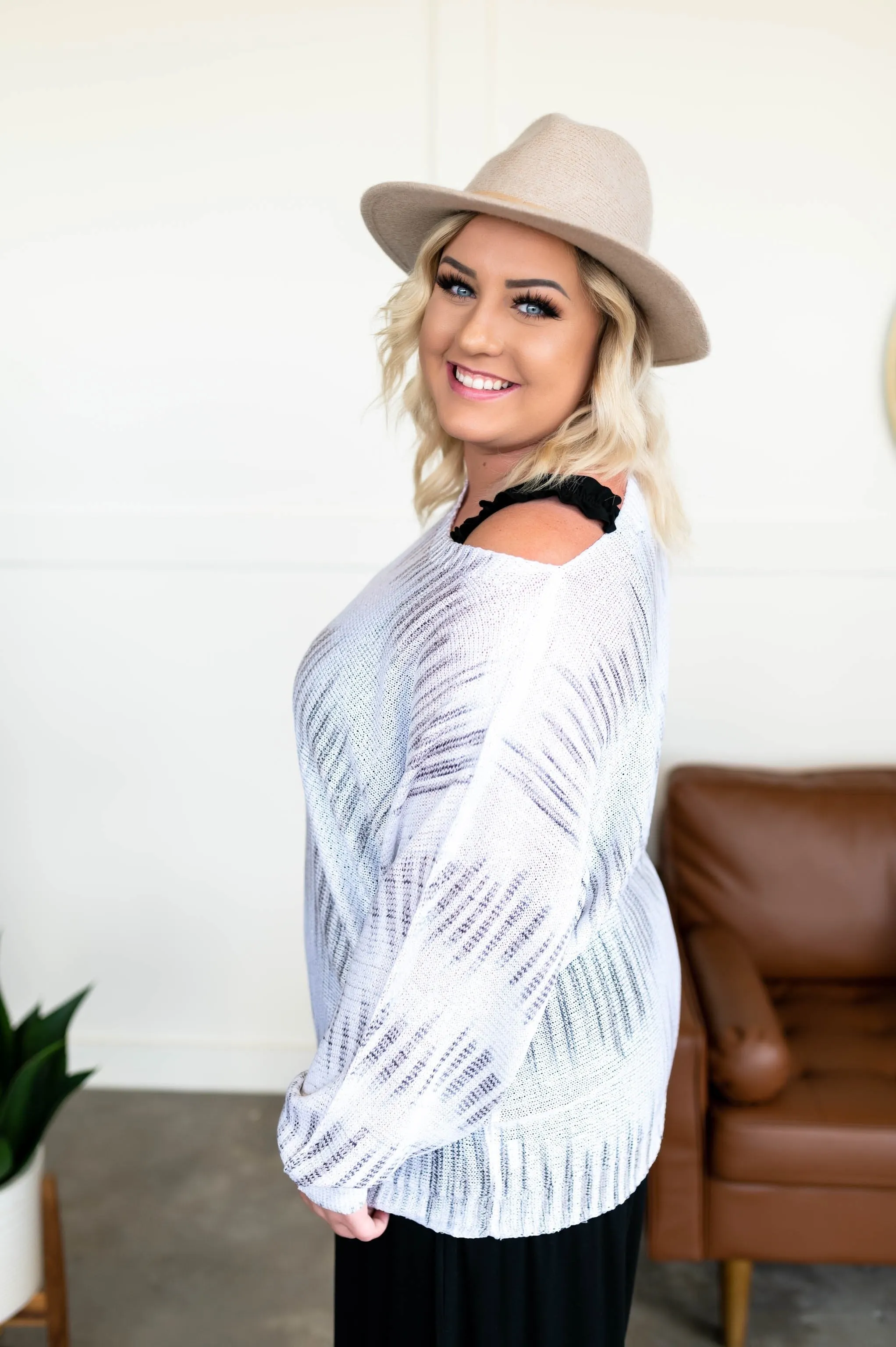 Lessons Learned Tie Dye Knit Top In Neutrals