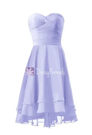Light Iris Strapless Party Dress Sweetheart Prom Dress Graduation Dress Formal Dress (CST2229)