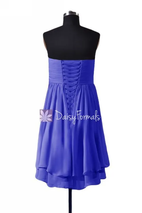 Light Iris Strapless Party Dress Sweetheart Prom Dress Graduation Dress Formal Dress (CST2229)