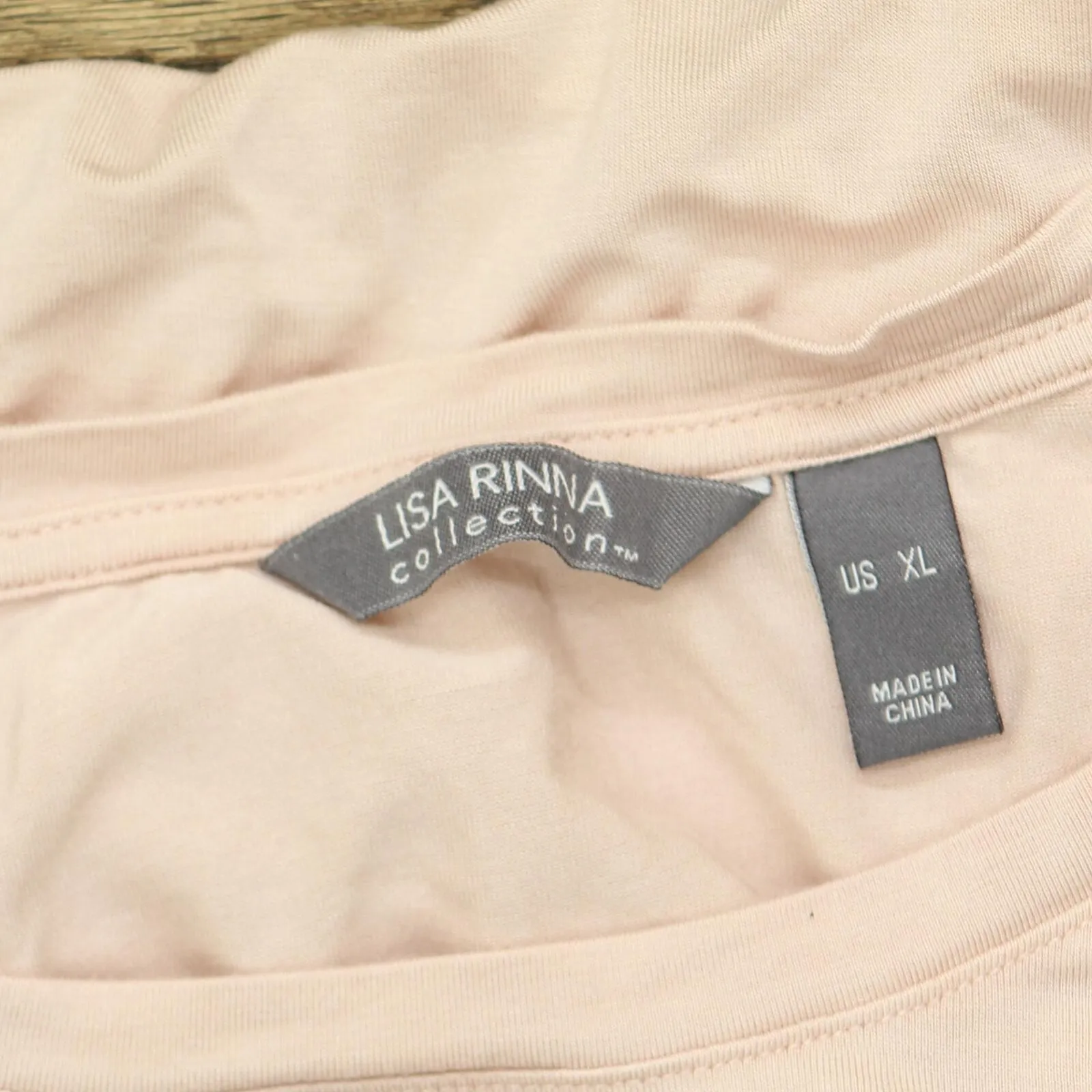 Lisa Rinna Collection Womens Sleeveless Knit A-Line Shirt Top Light Pink XL