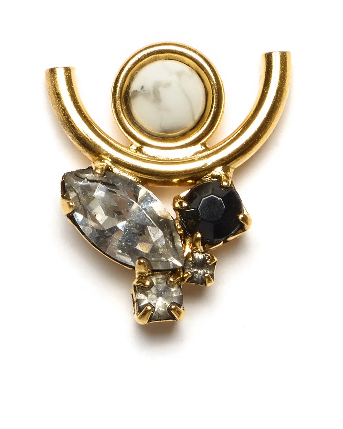 Lizzie Fortunato Te Amo Earrings | Gold