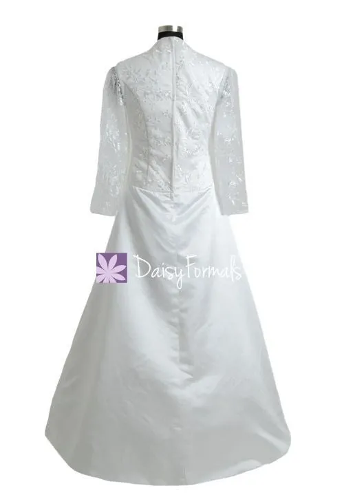 Long Sleeves Wedding Dresses Long Sleeves Lace Wedding Dresses (GSM013)
