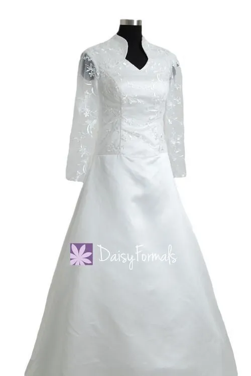 Long Sleeves Wedding Dresses Long Sleeves Lace Wedding Dresses (GSM013)