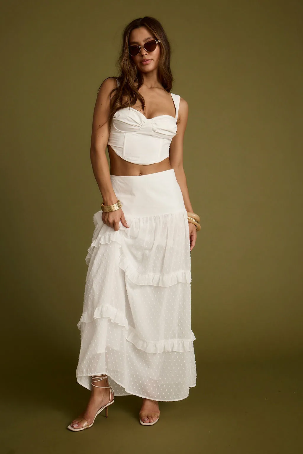 Lorelei White Corset Top