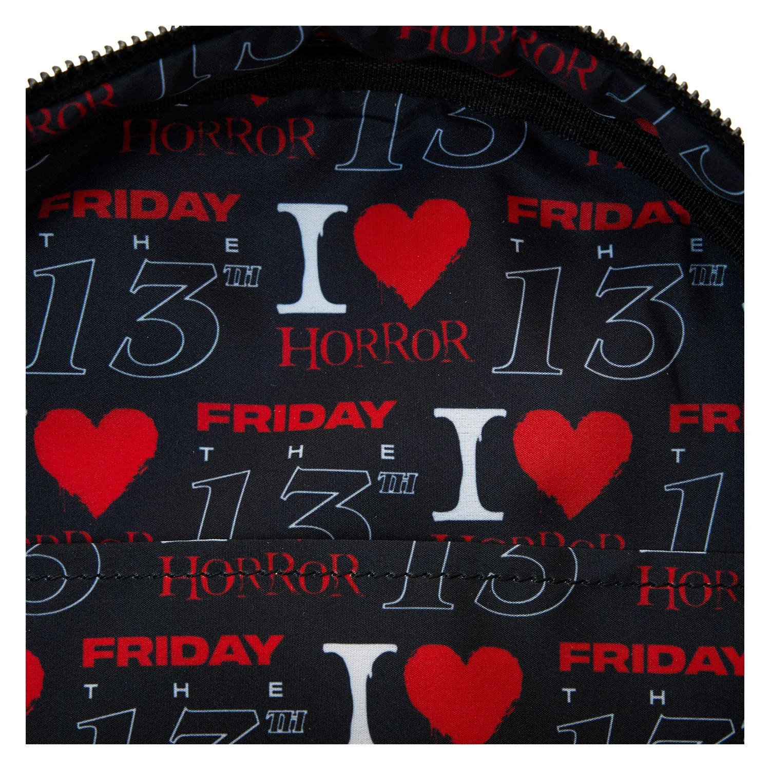 Loungefly Friday The 13th I Heart Horror Mini Backpack