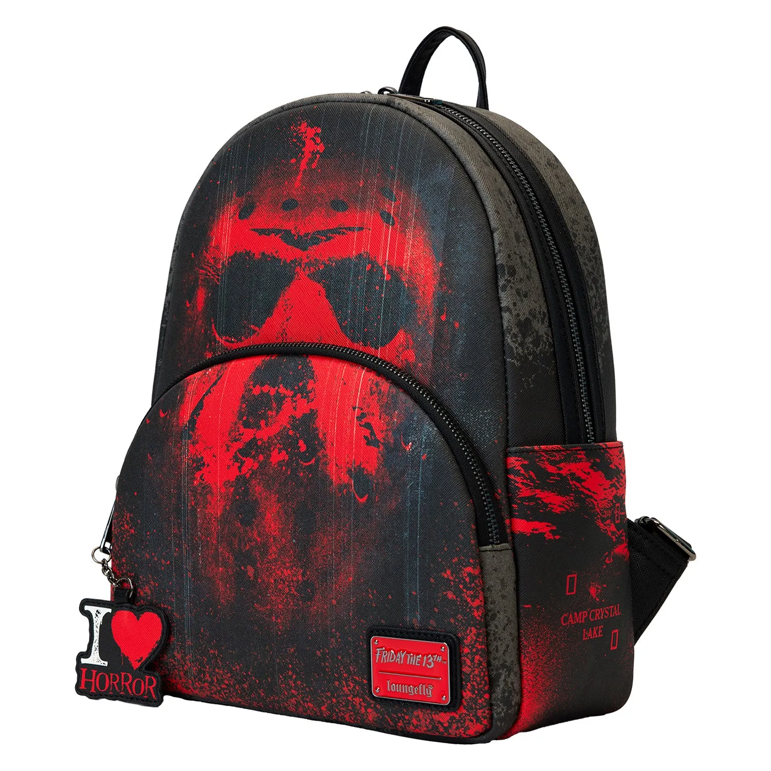 Loungefly Friday The 13th I Heart Horror Mini Backpack