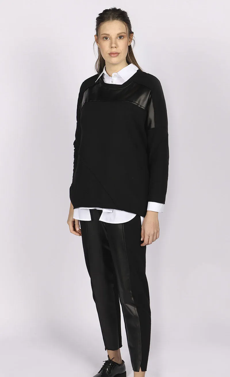 Luukaa Faux Leather Top