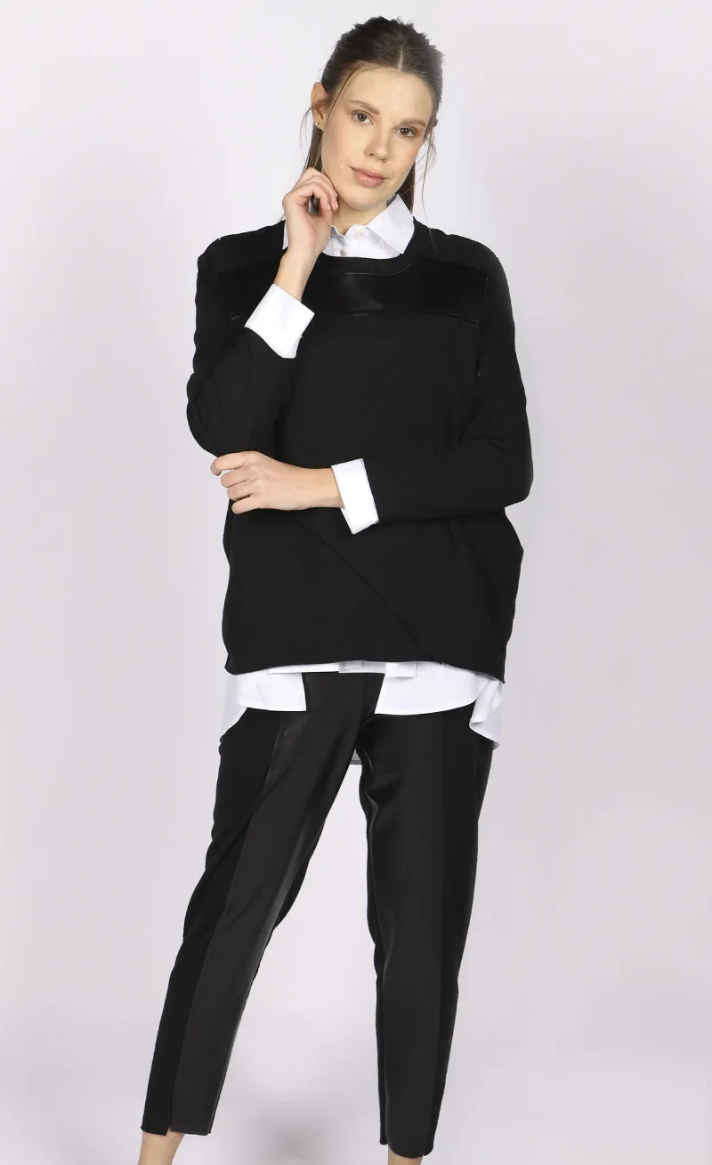 Luukaa Faux Leather Top