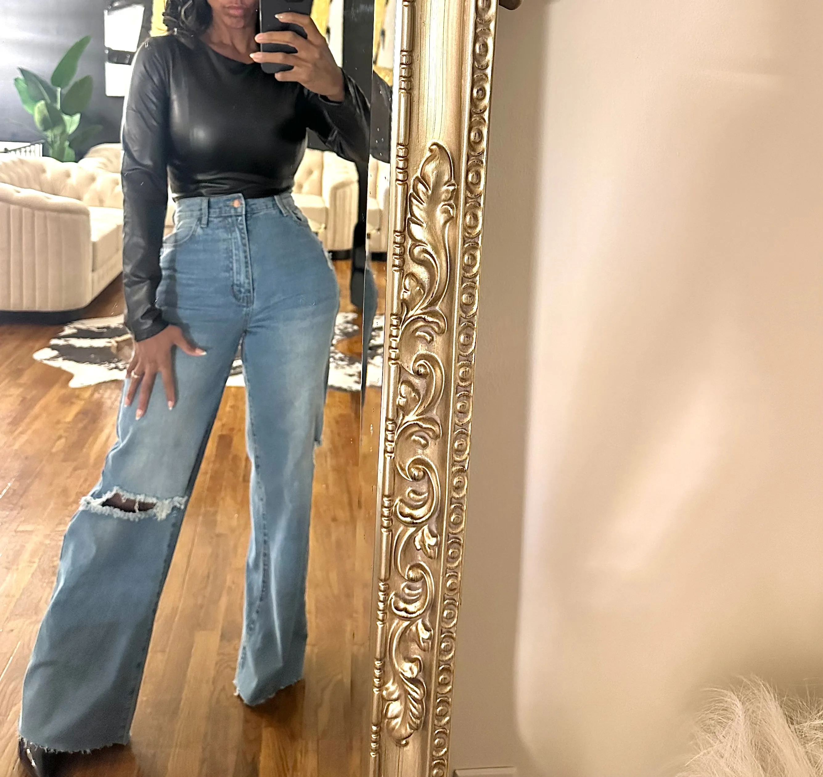 Luxe Leather Top