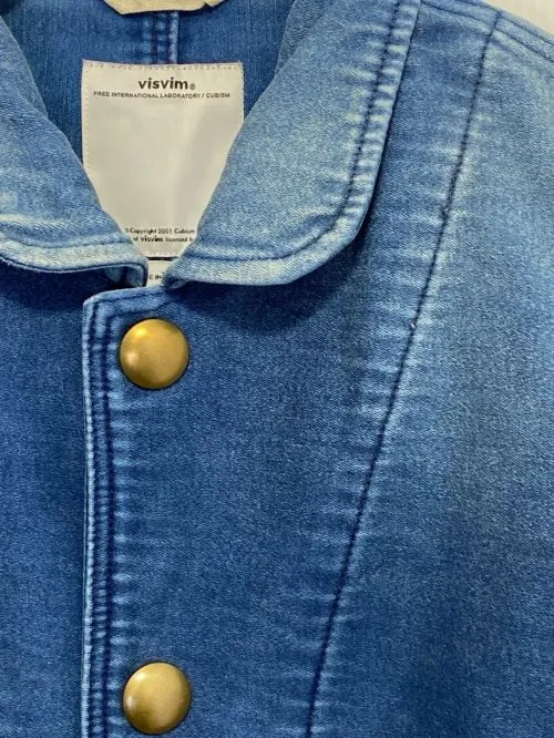 [M] Visvim 13AW Cunningham Smock Damaged Moleskin Indigo
