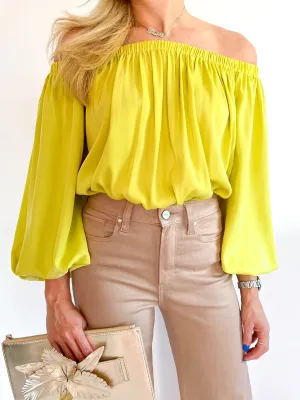 Matte Satin Off Shoulder Bodysuit