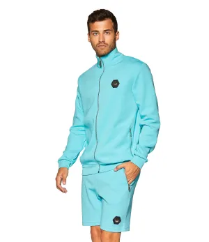 MAVERICK TURQUOISE MOCK NECK JACKET