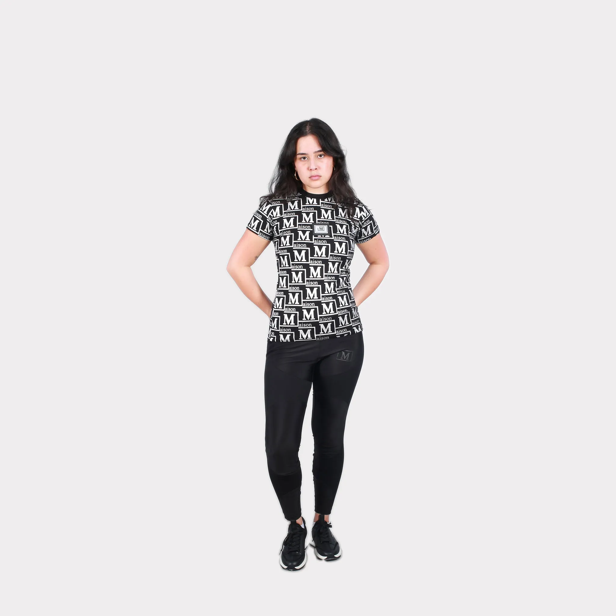 MDB Couture Women's Metallic Monogram T-Shirt