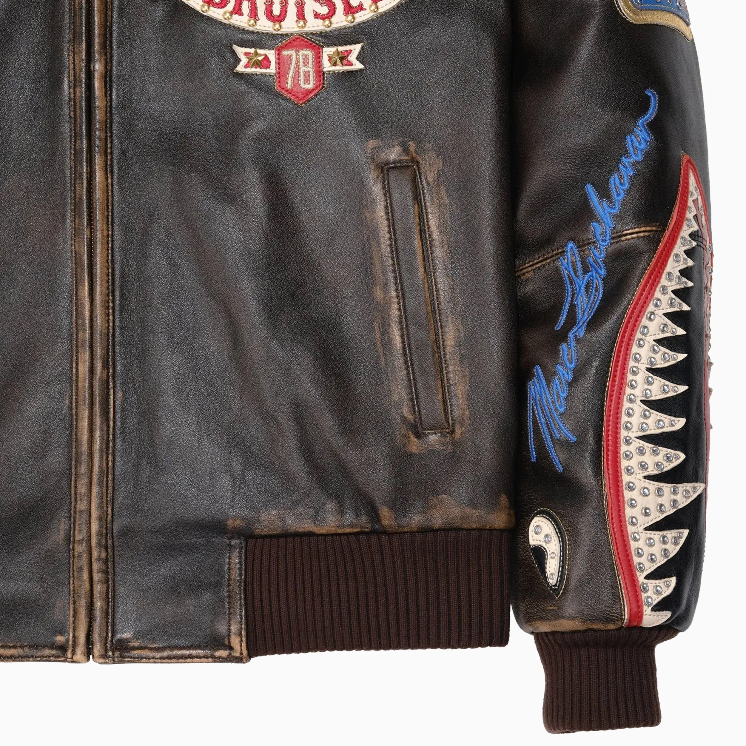 Men's American Bruiser Plush Leather Jacket