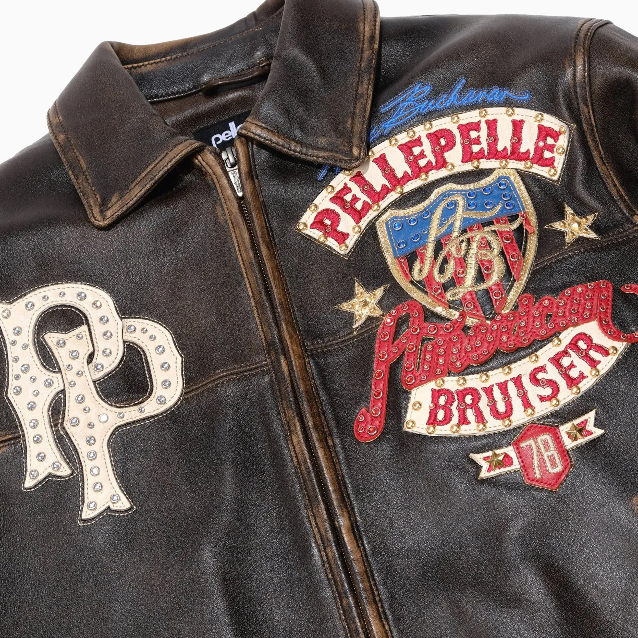 Men's American Bruiser Plush Leather Jacket