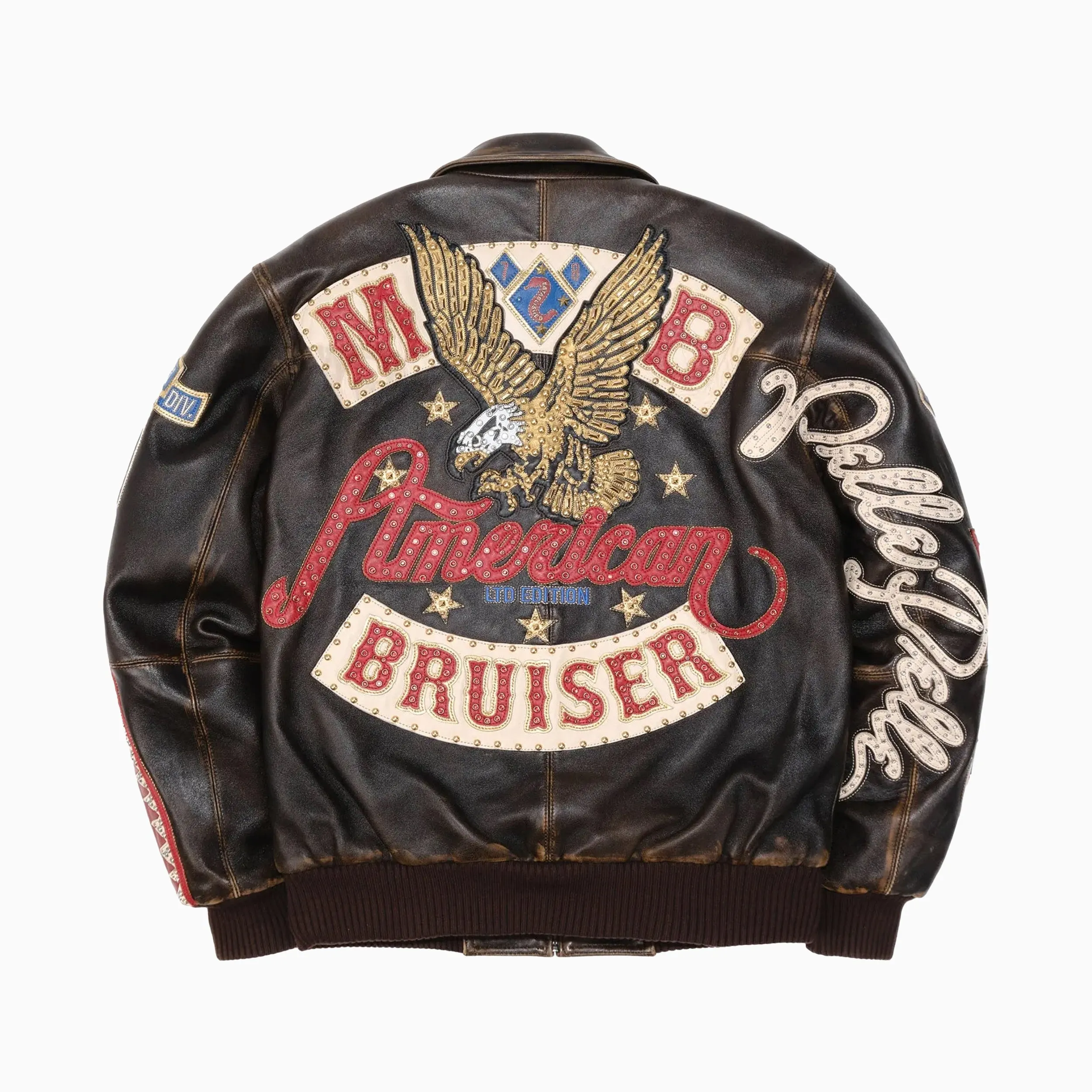 Men's American Bruiser Plush Leather Jacket