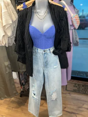 Midnight Blue Corset Tank