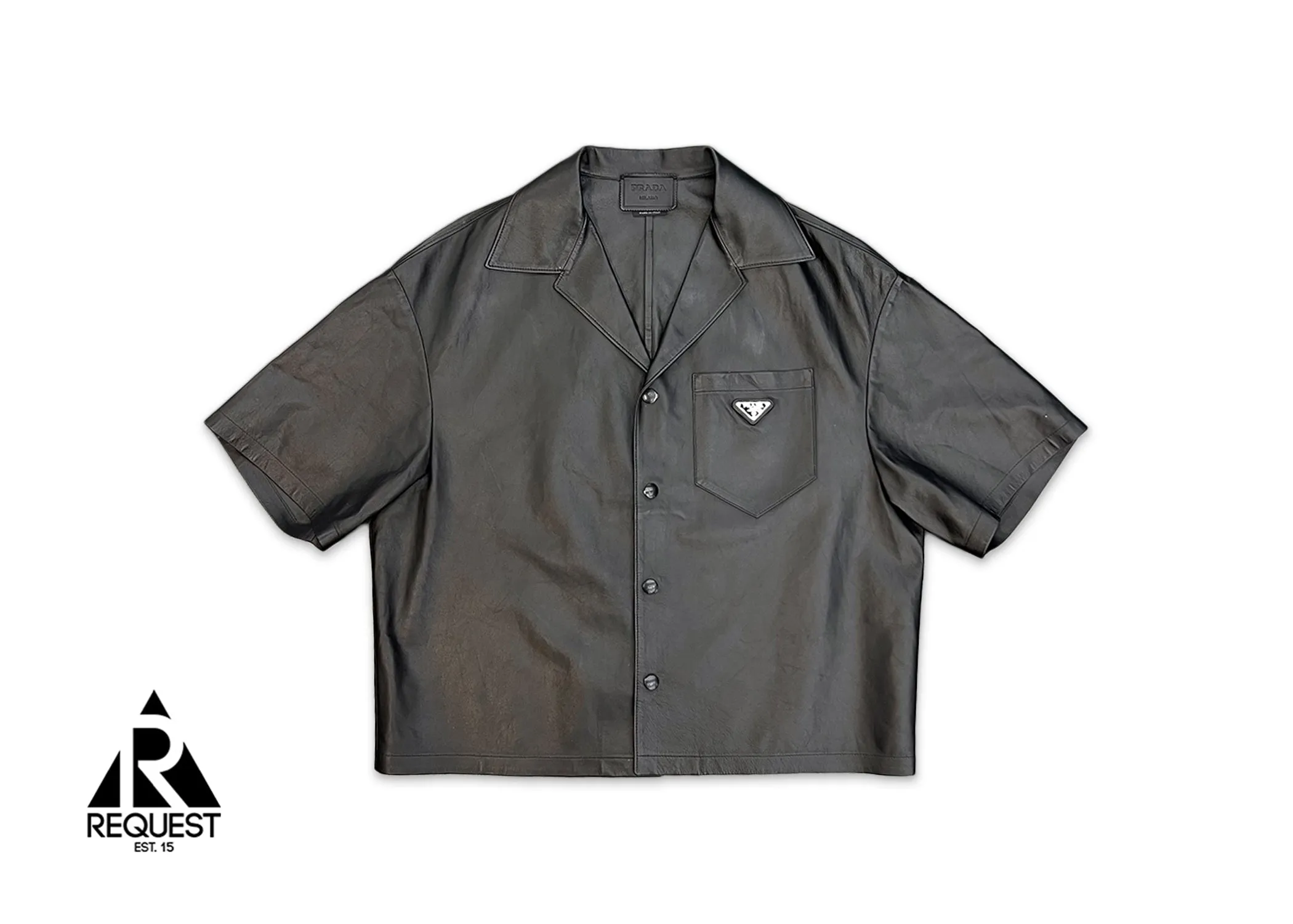 Nappa Leather Shirt "Black"