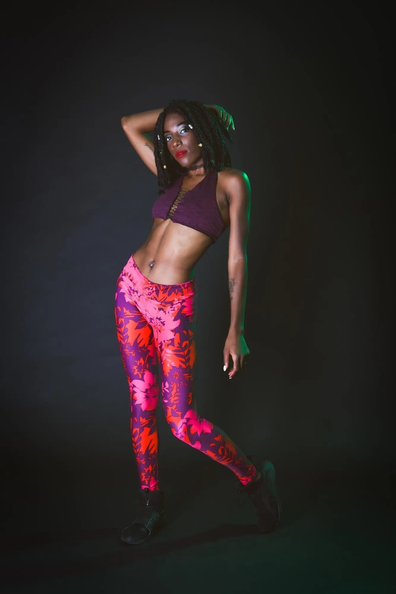 Need a Lift? Halter Crop Top Magical Mauve