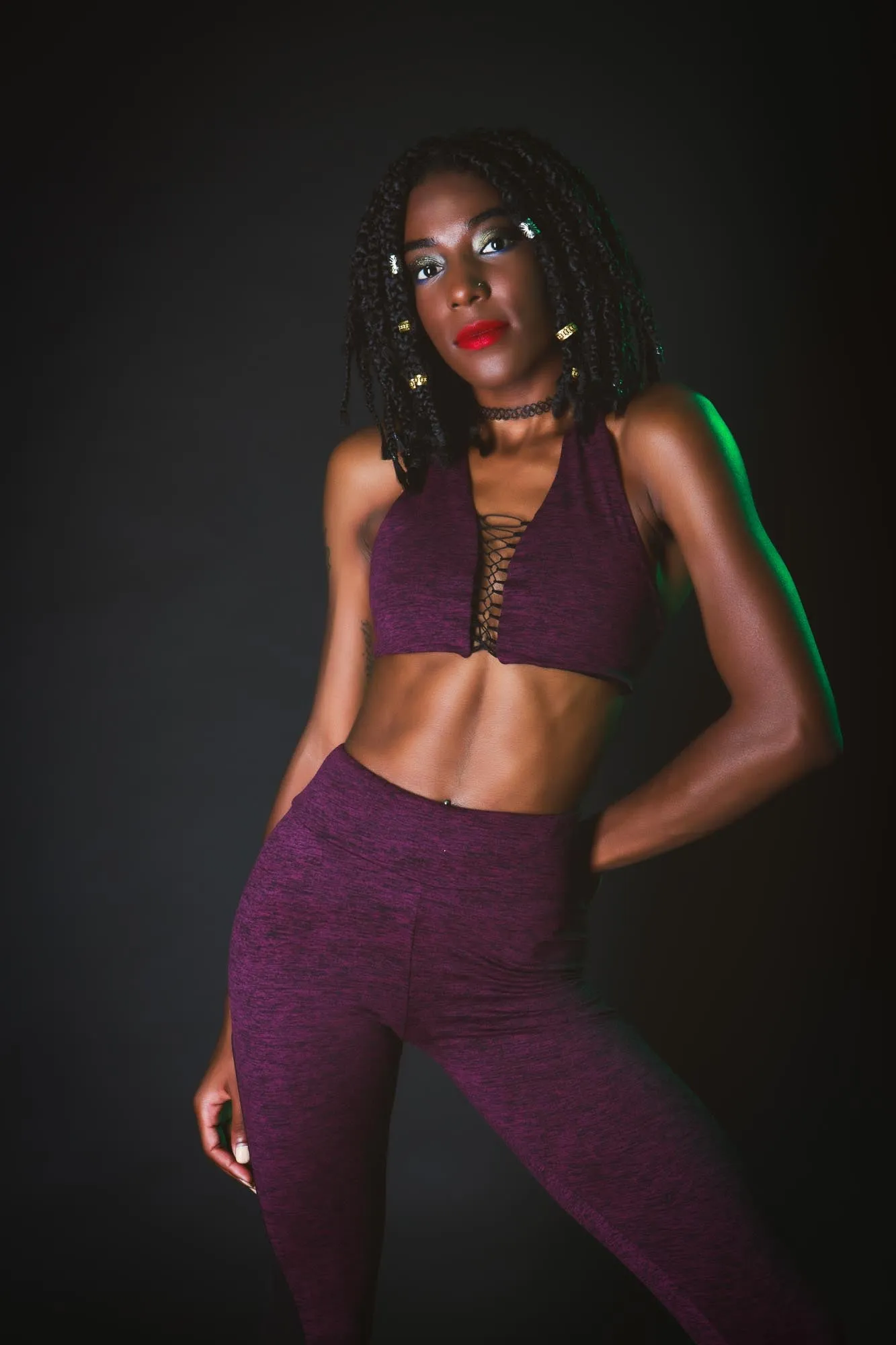 Need a Lift? Halter Crop Top Magical Mauve