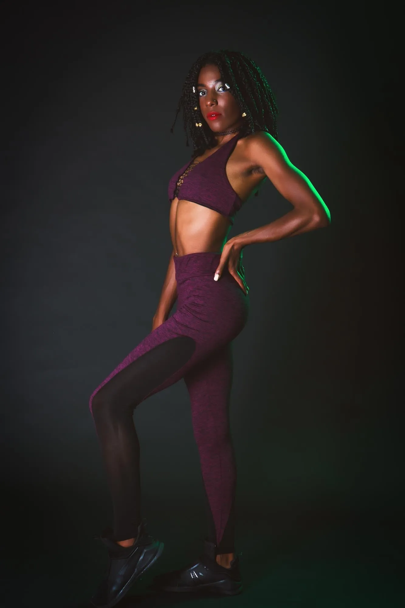 Need a Lift? Halter Crop Top Magical Mauve