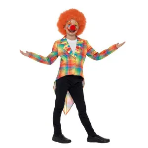 Neon Tartan Clown Tailcoat