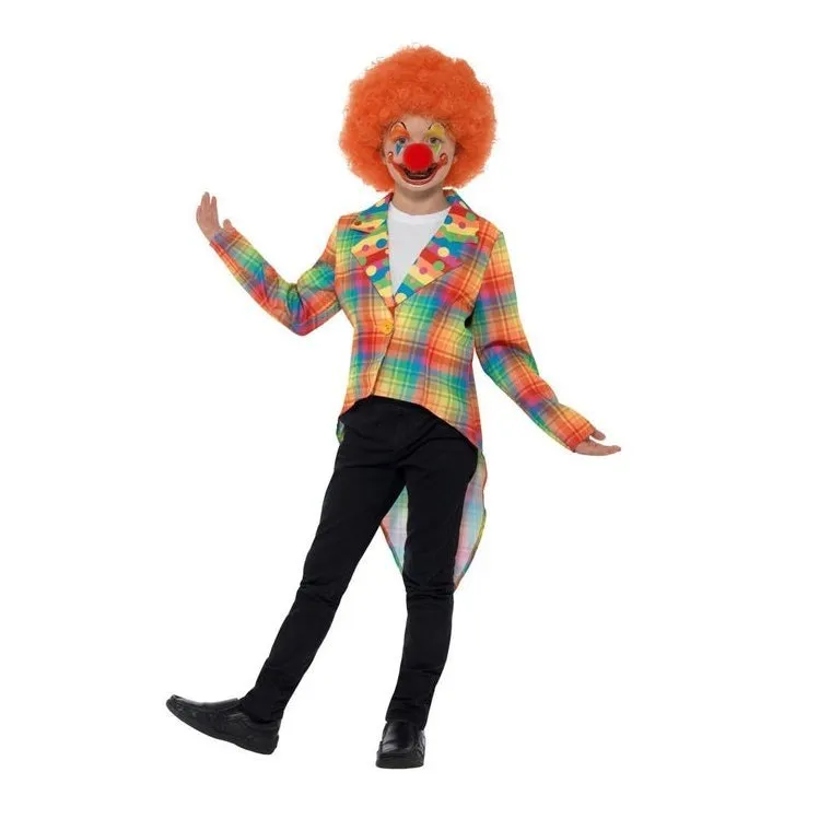 Neon Tartan Clown Tailcoat