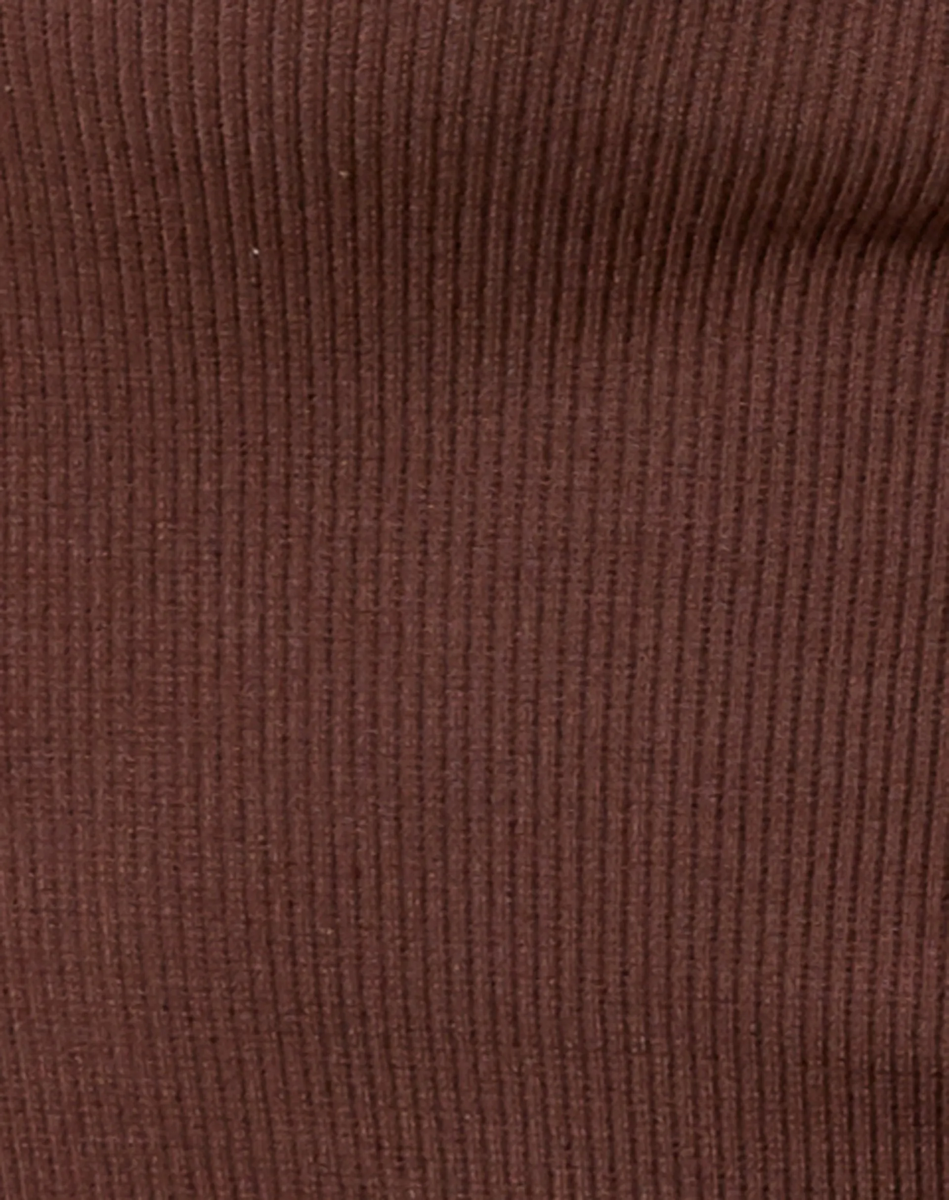 Nilam Vest Top in Rib Deep Mahogany