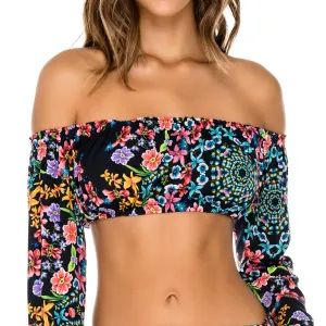 NOCHES DE SEVILLA - Tropicana Shoulder Top