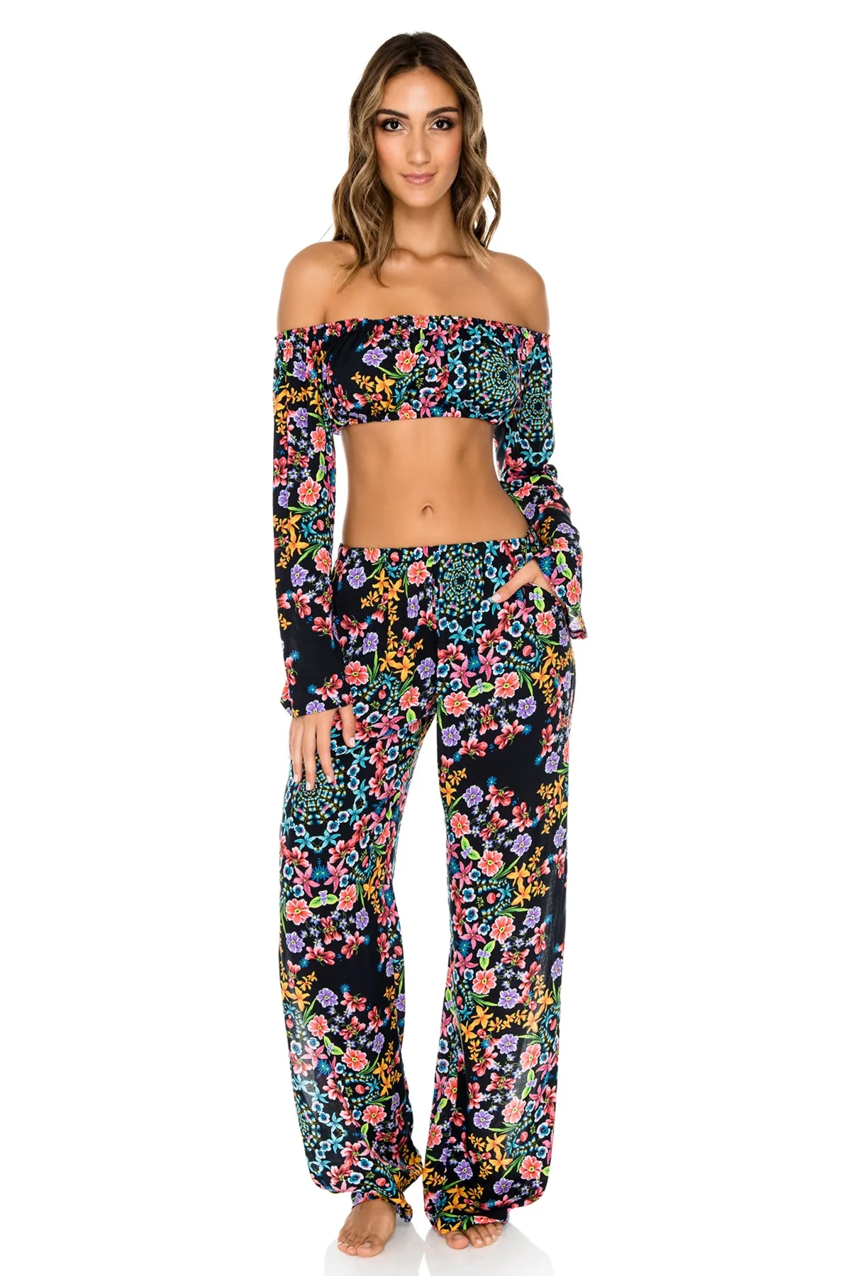 NOCHES DE SEVILLA - Tropicana Shoulder Top