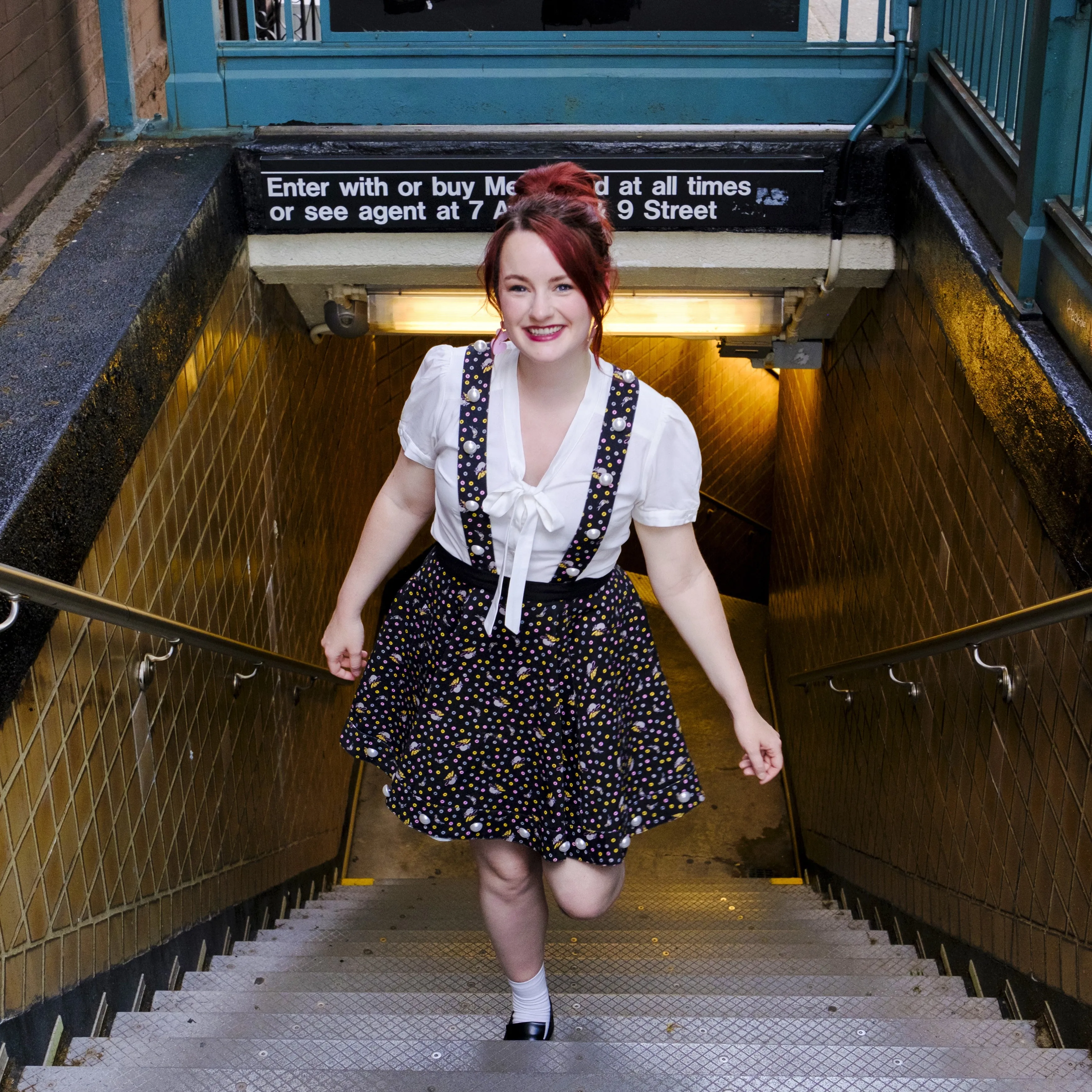 NYC Pearl Pinafore Skirt