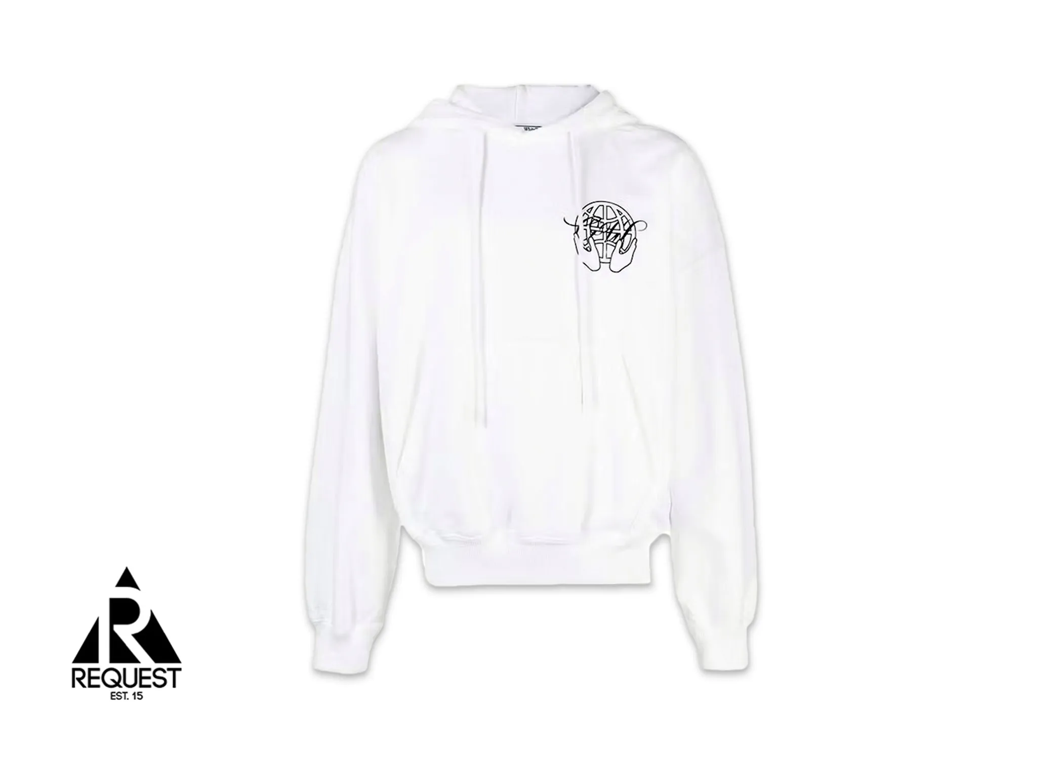 Off White Hand Arrow Hoodie "White"