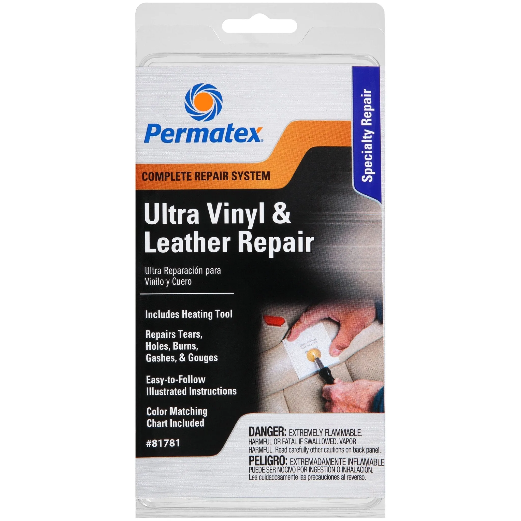 PERMATEX 81781 Pro Series Leather/Vinyl Repair Kit