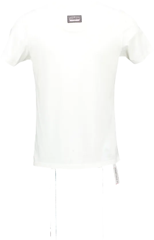 PHILIPPE PLEIN White Crystal Studded 'no Limit" UK L