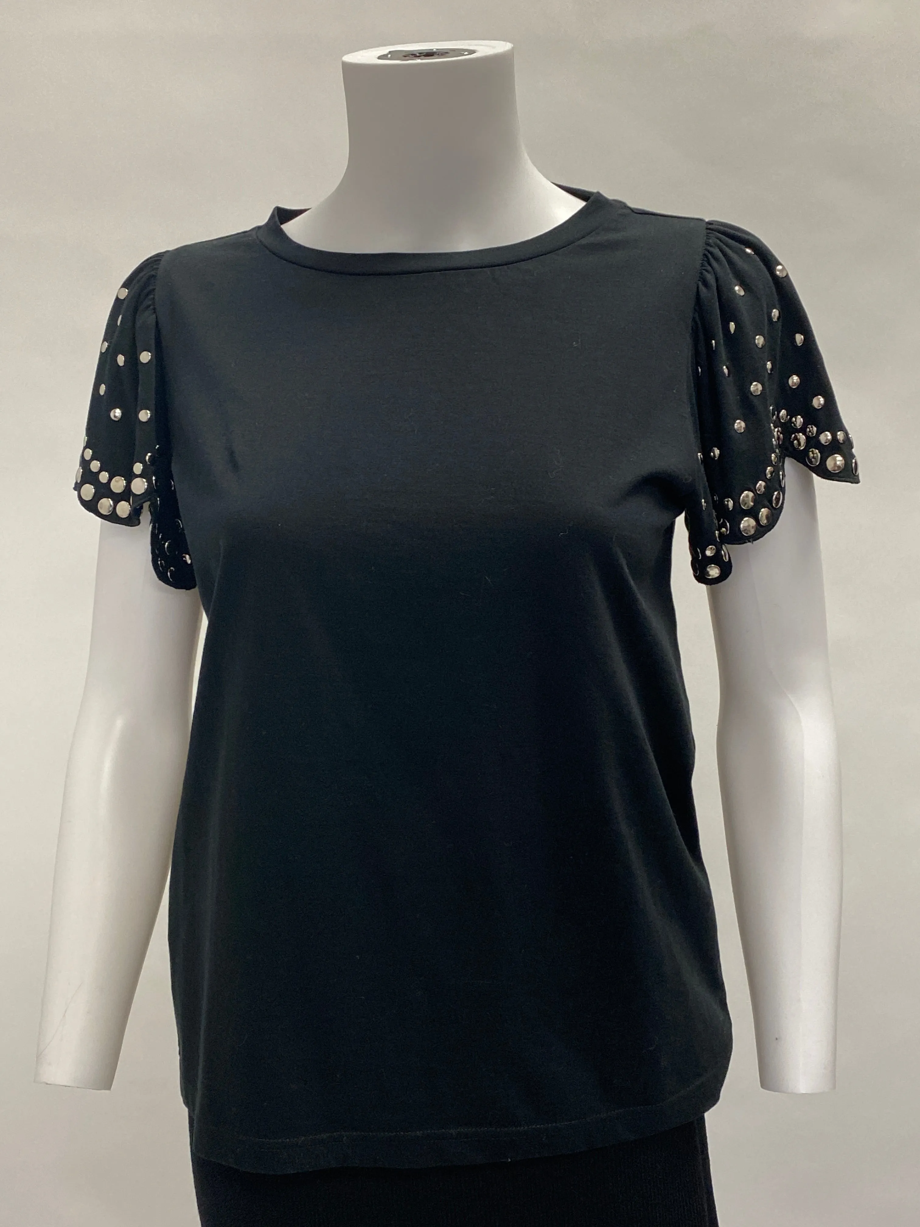 PINKO T Shirt with Studded Sleeve