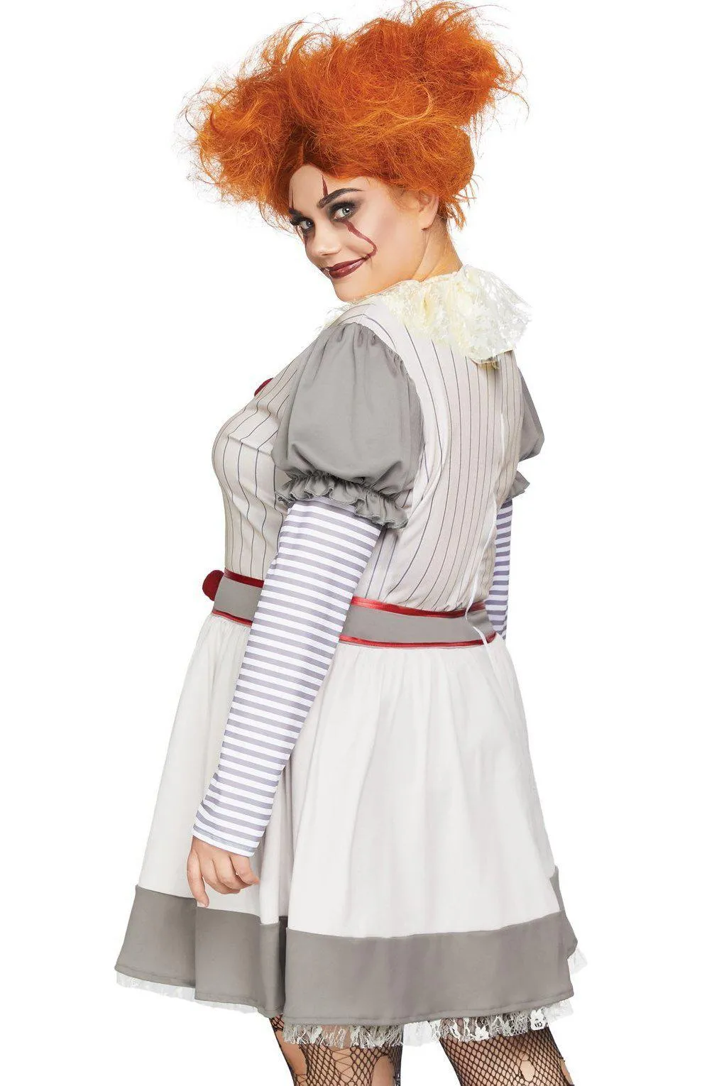 Plus Size Creepy Clown Costume