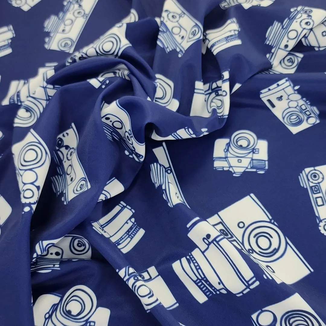 Printed Nylon Lycra Cameras 150cm