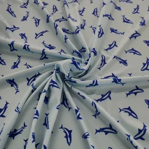 Printed Nylon Lycra Fabric 150 cm Col 181