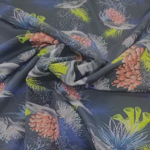 Printed Nylon Lycra Fabric 150 cm Col 63