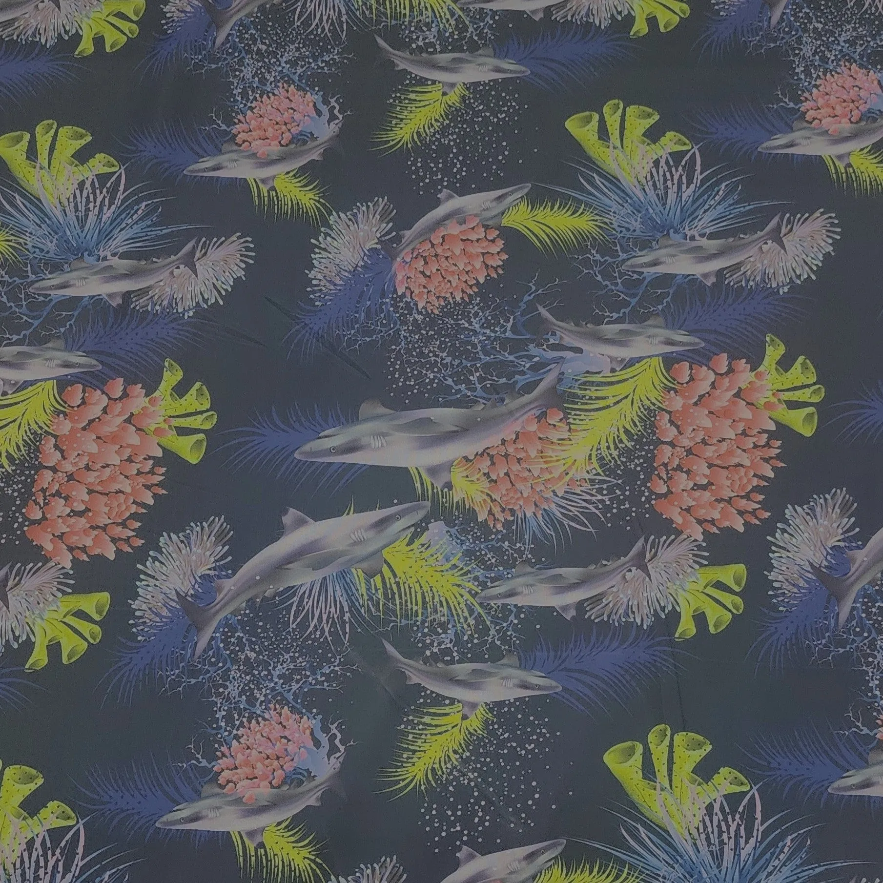 Printed Nylon Lycra Fabric 150 cm Col 63