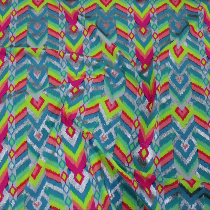 Printed Nylon Lycra Fabric 150 cm