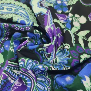 Printed Nylon Lycra Paisley Fabric 150cm