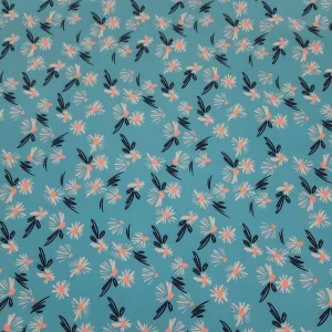 Printed Nylon Lycra Small Flower Fabric 150cm