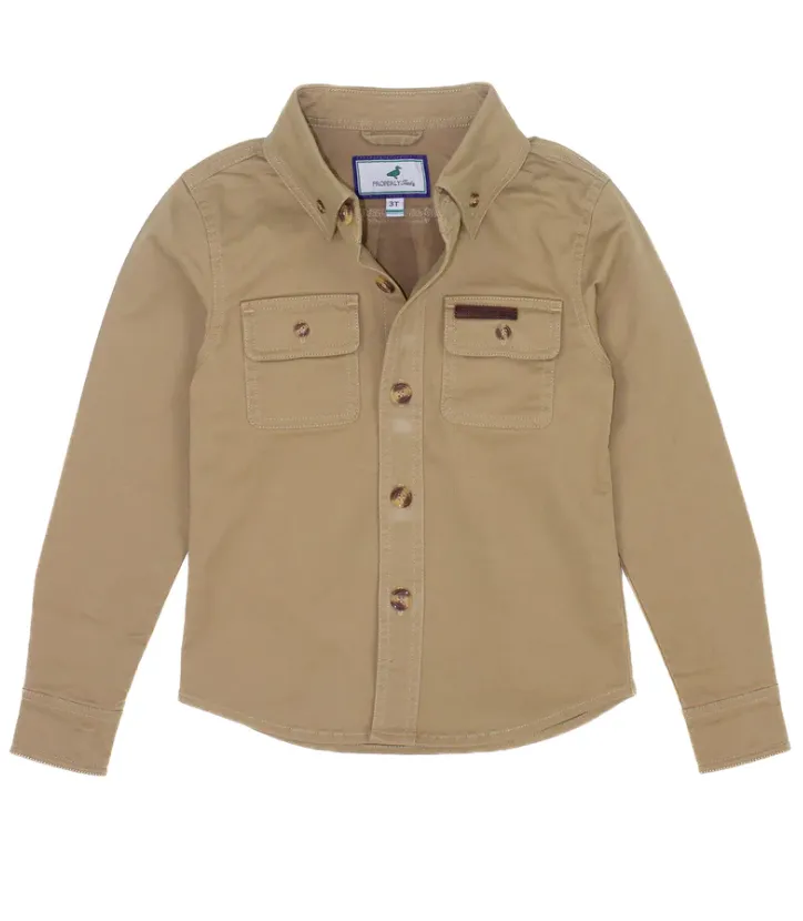 Properly Tied Boys Harvest Work Shirt - Camel