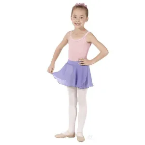 Pull On Georgette Skirt ( Lilac) - 10127