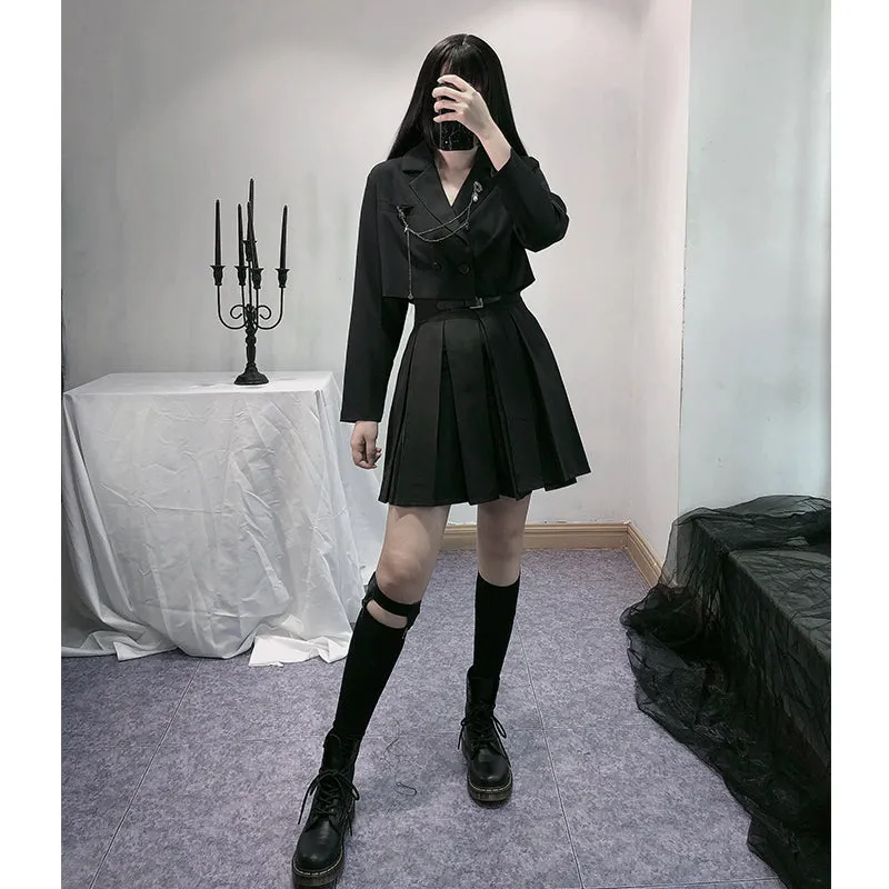 Punk black top KF9486
